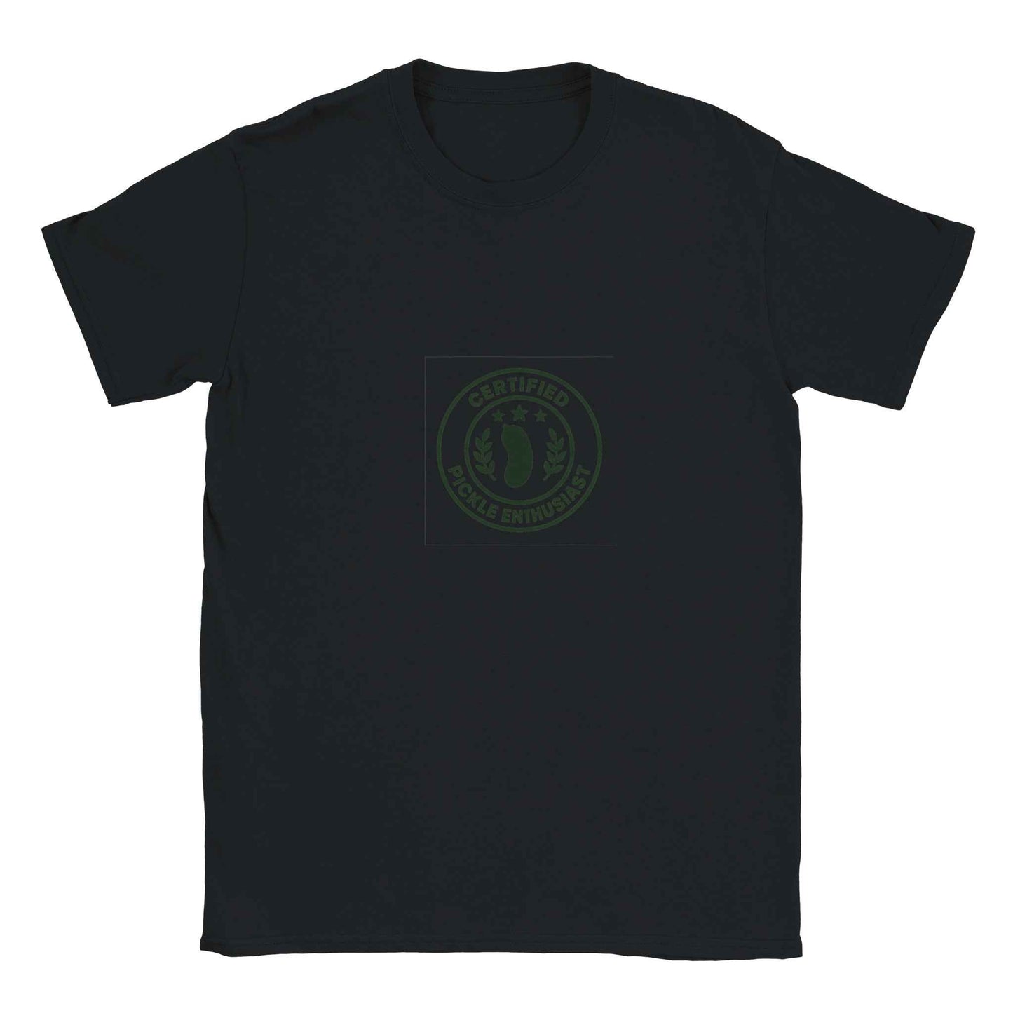 "Certified Pickle Enthusiast" Pickle T-Shirt – Classic Emblem Pickle Design for True Fans