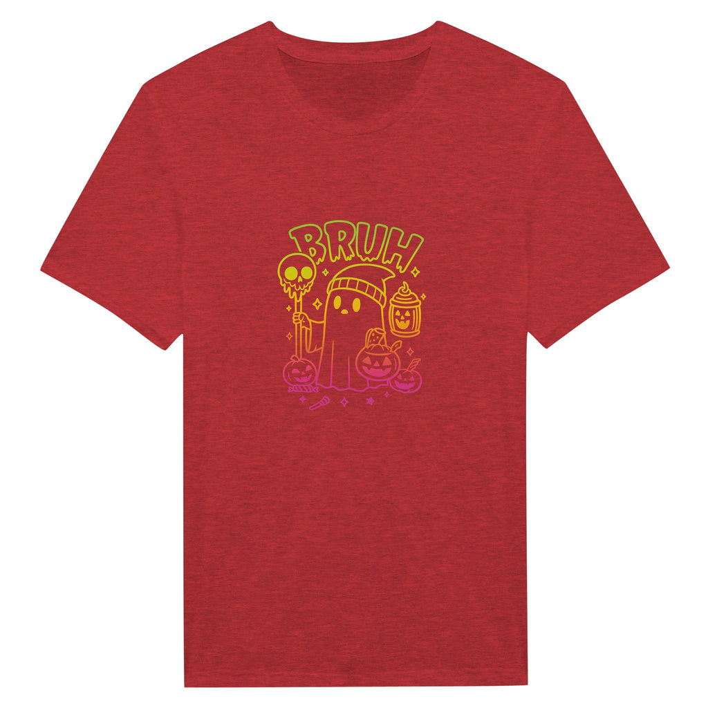 Bruh Halloween Ghost T-Shirt- Spooky Season Funny Meme Tee - F4 Custom Prints