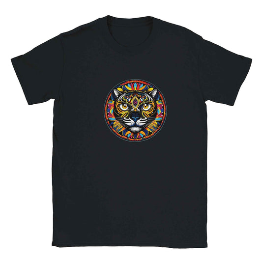 Vibrant Mandala Jaguar Graphic Tee – Premium Comfort & Bold Style for Everyday Wear