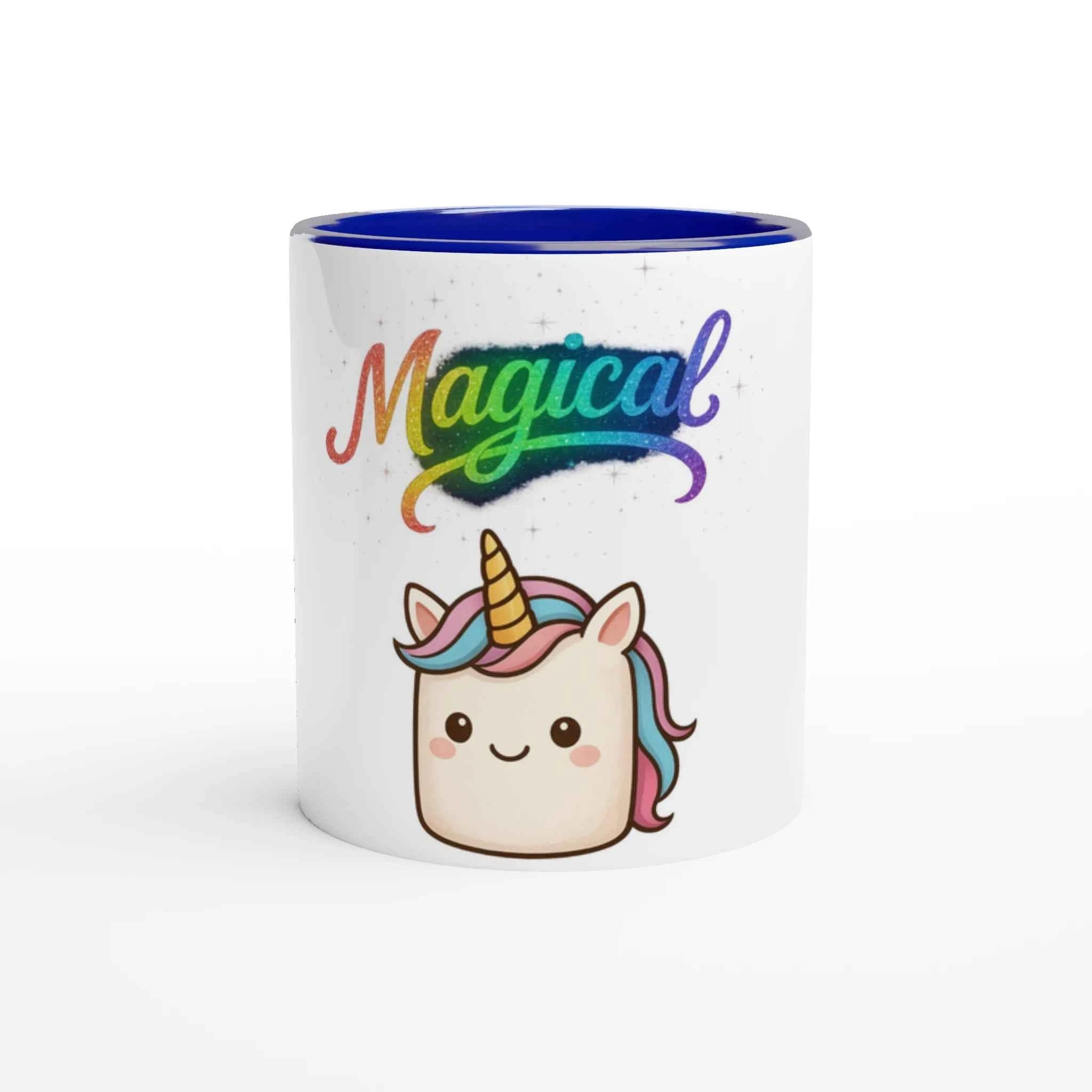 Magical Unicorn Rainbow 11oz Coffee Mug with Color Inside