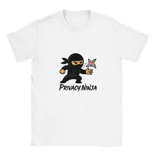 Monero (XMR) T-Shirt – Privacy Ninja Graphic in Your Choice of Eleven Shades