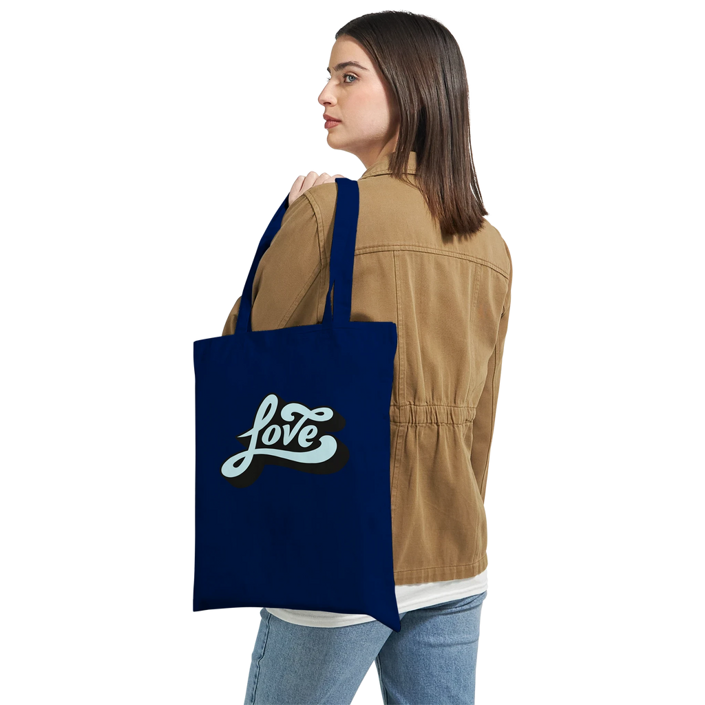Love Script Tote Bag