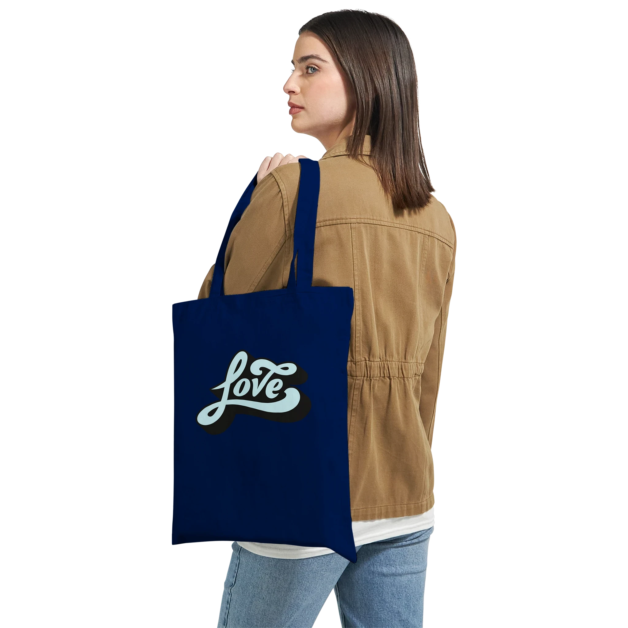 Love Script Tote Bag