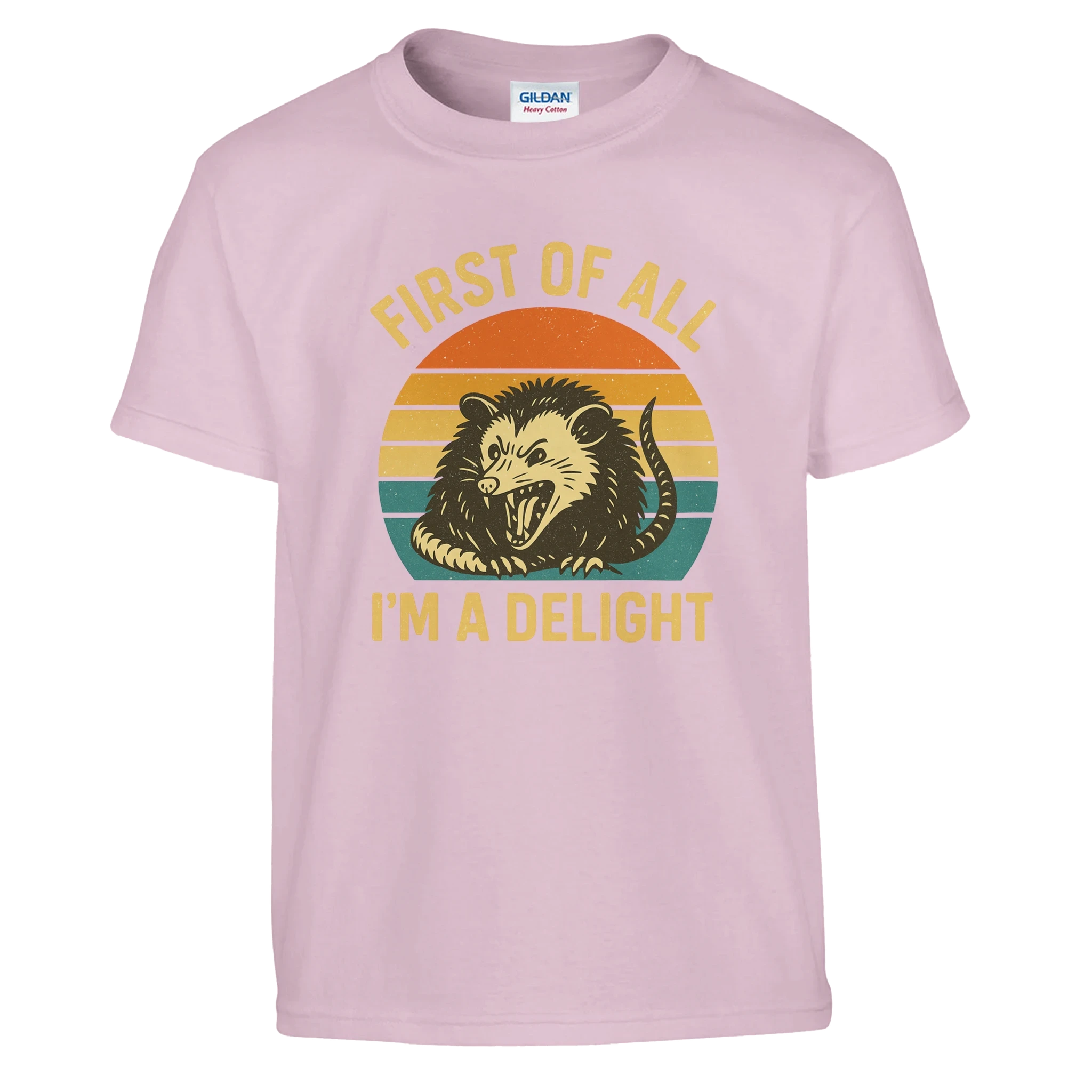 Kids First of All I’m a Delight Possum T-Shirt