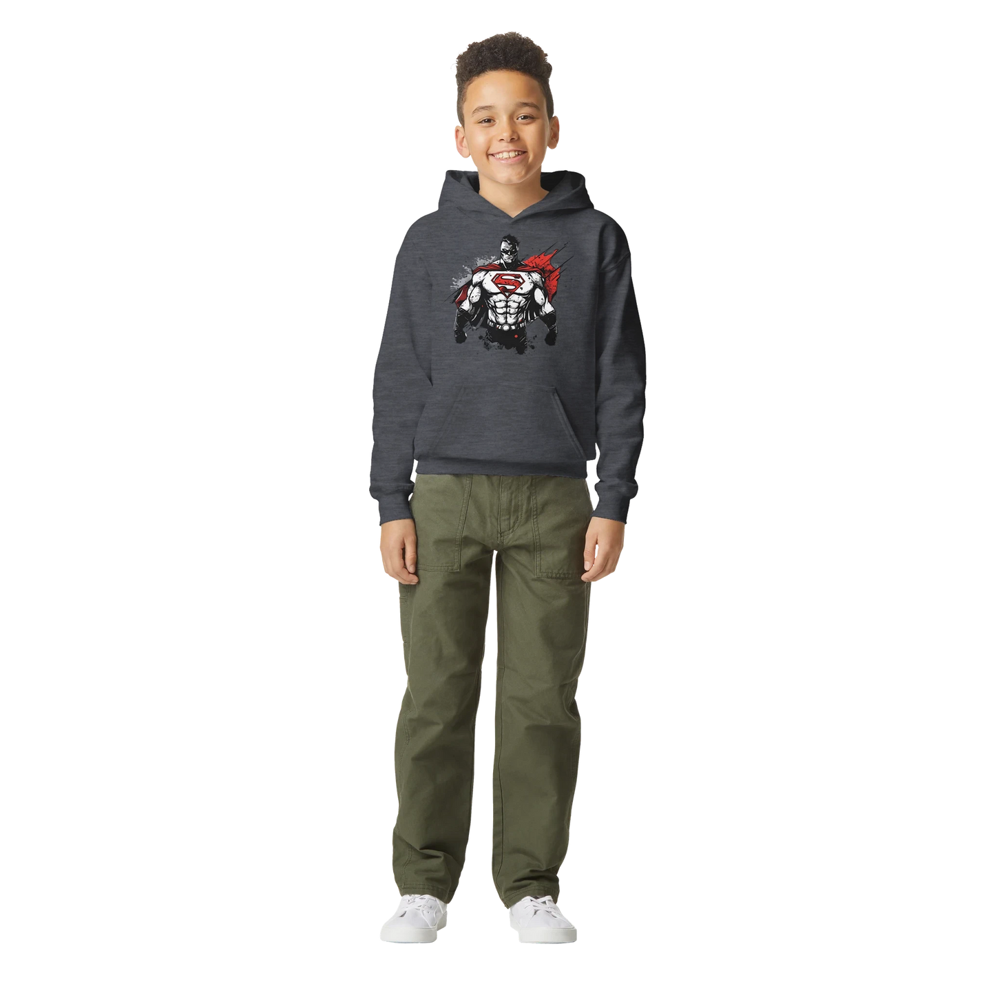 Kids Shadow Superman Hoodie