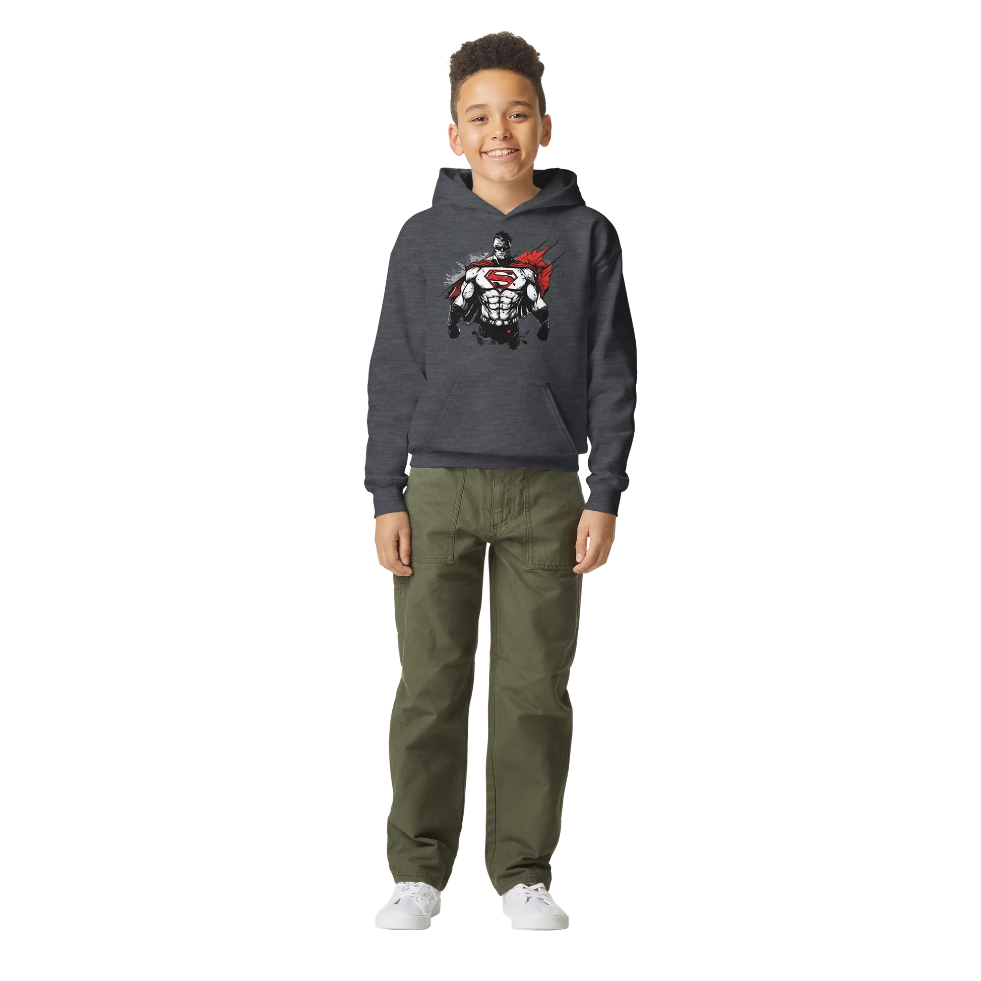 Kids Shadow Superman Hoodie