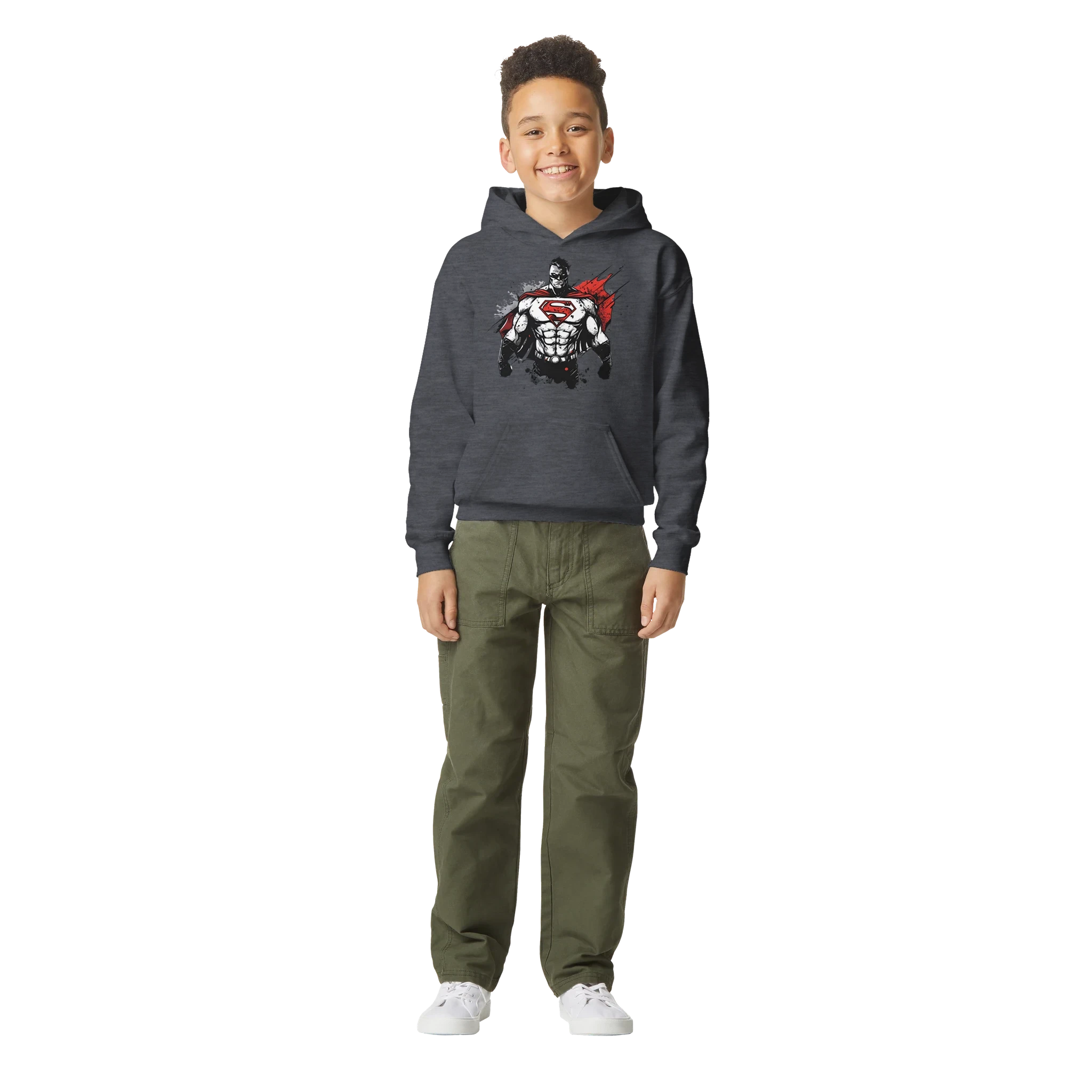 Kids Shadow Superman Hoodie
