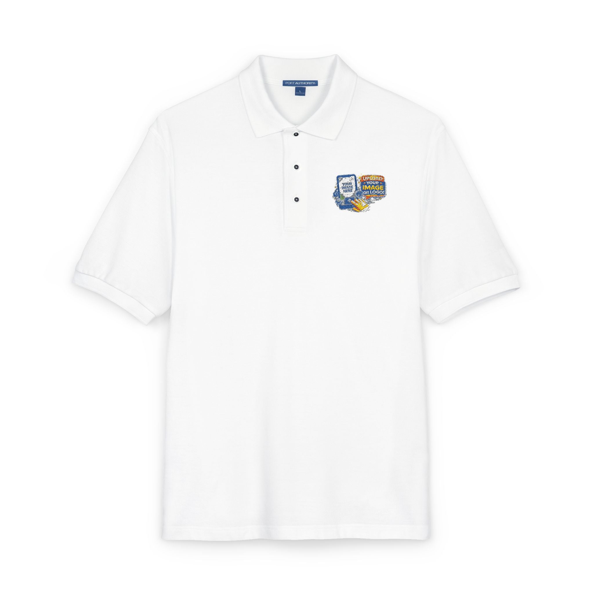 Custom Embroidered Polo-Upload your own Logo/Image
