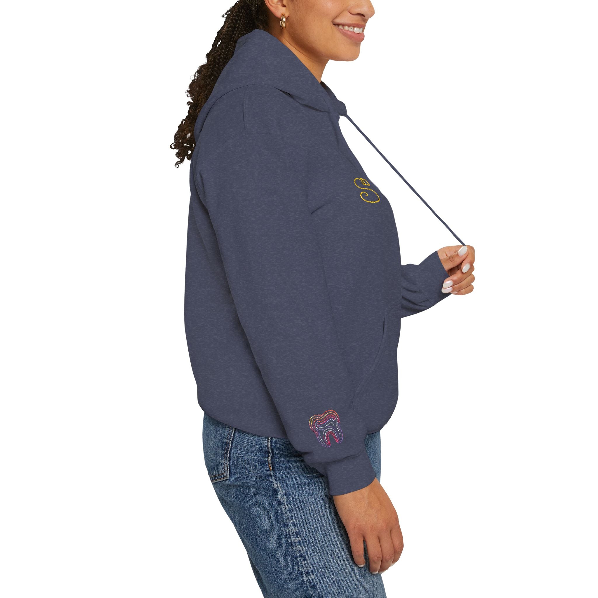 Dental Smile Icons Hoodie – Embroidered Dental Hoodie