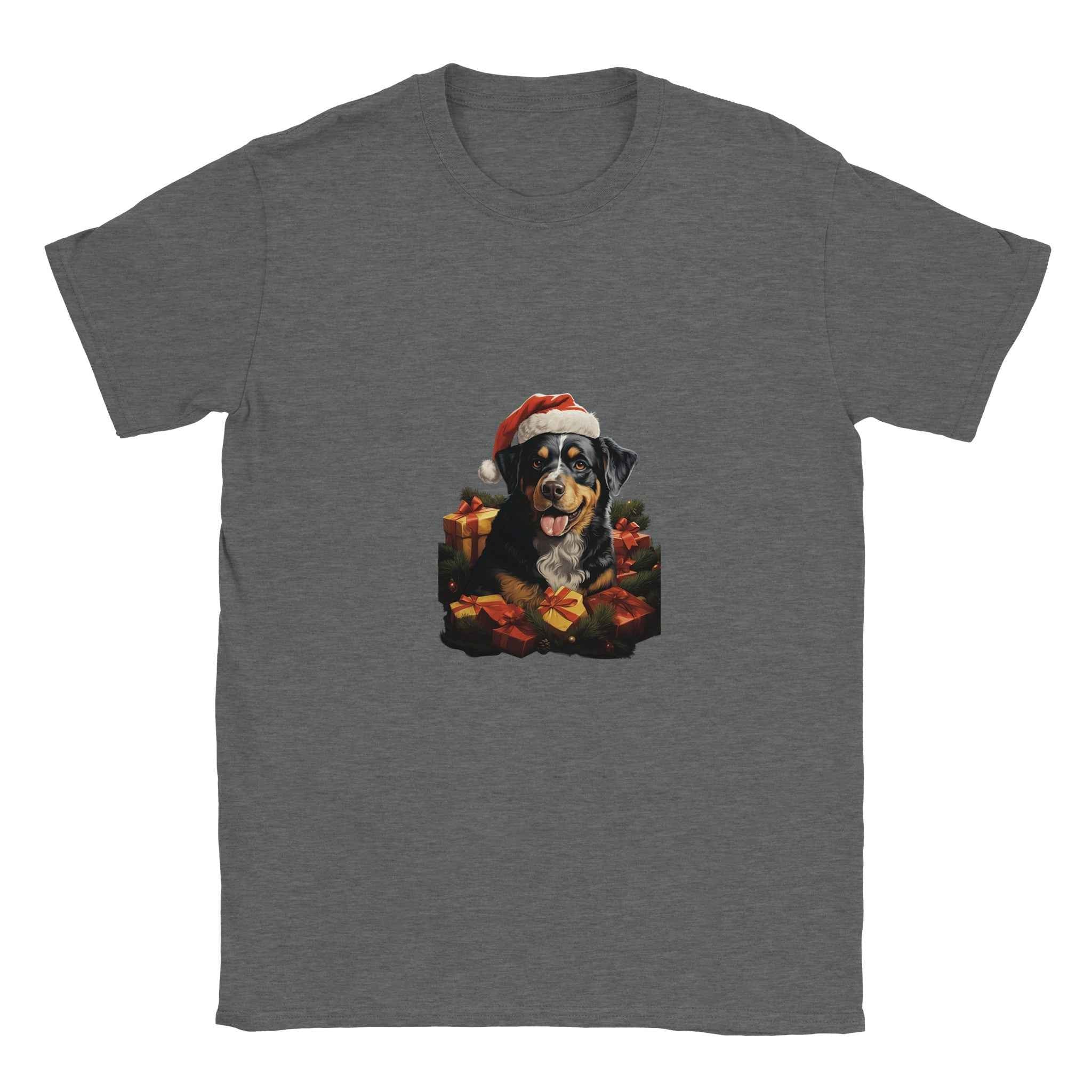 Bernese Mountain Dog Christmas Shirt – Santa Hat Holiday Graphic Tee for Dog Lovers