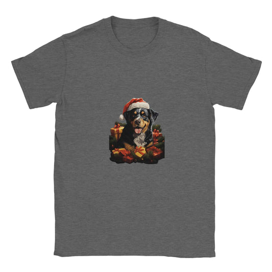 Bernese Mountain Dog Christmas Shirt – Santa Hat Holiday Graphic Tee for Dog Lovers