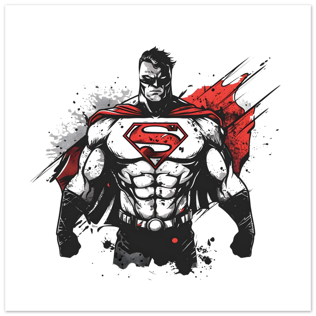 Shadow Superman Fine Art Poster