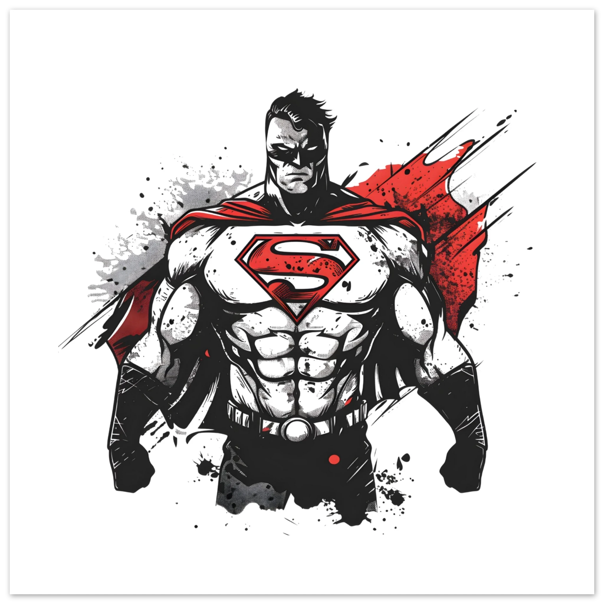 Shadow Superman Fine Art Poster