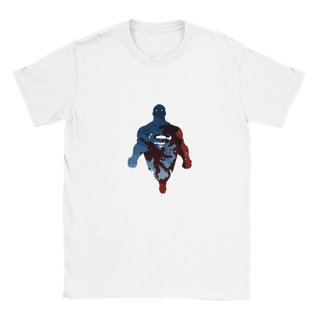 Abstract Superman Silhouette T-Shirt – Heroic Comic-Inspired Graphic Tee in Multiple Colors