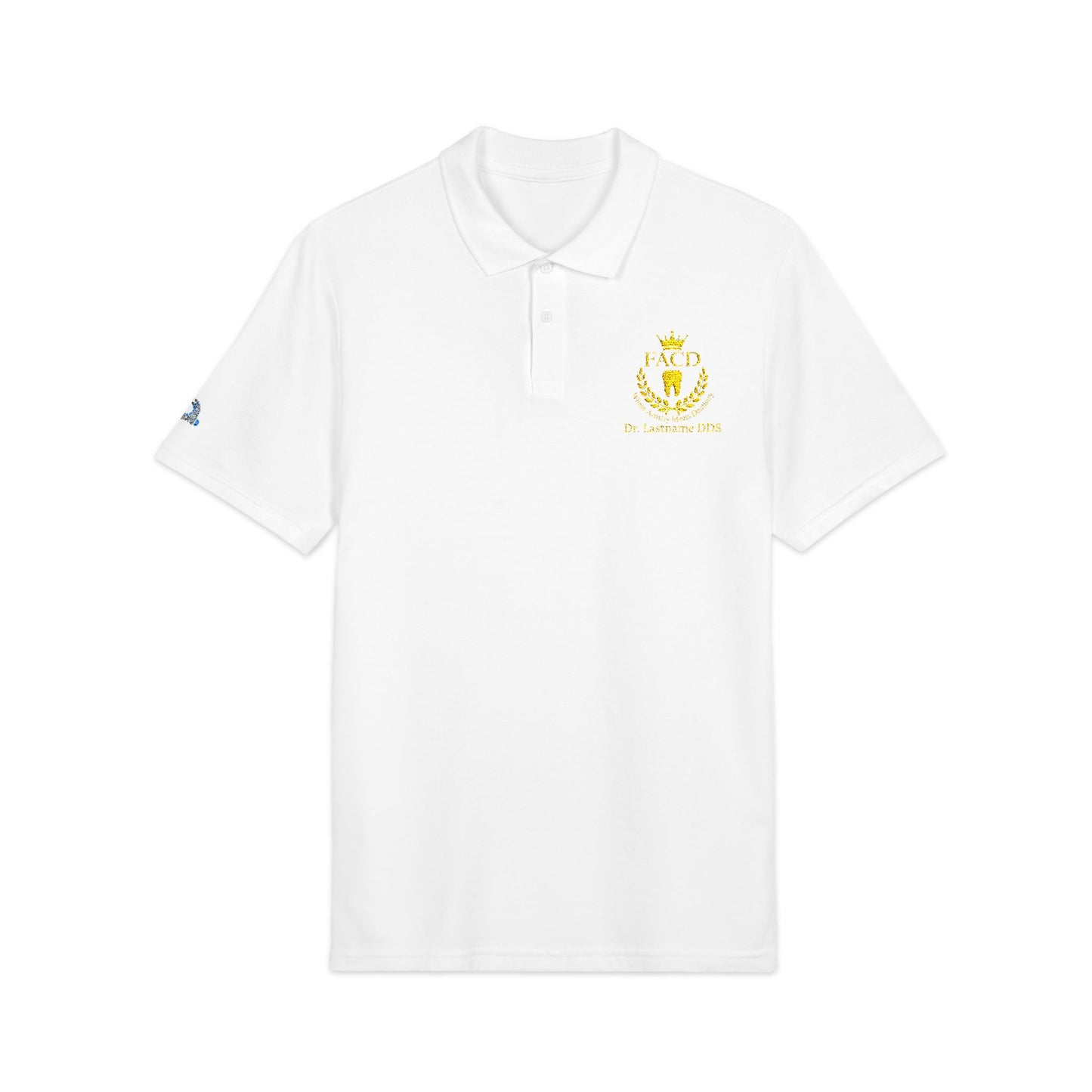 'Where Artistry Meets Dentistry' Embroidered Polo — Personalized Name