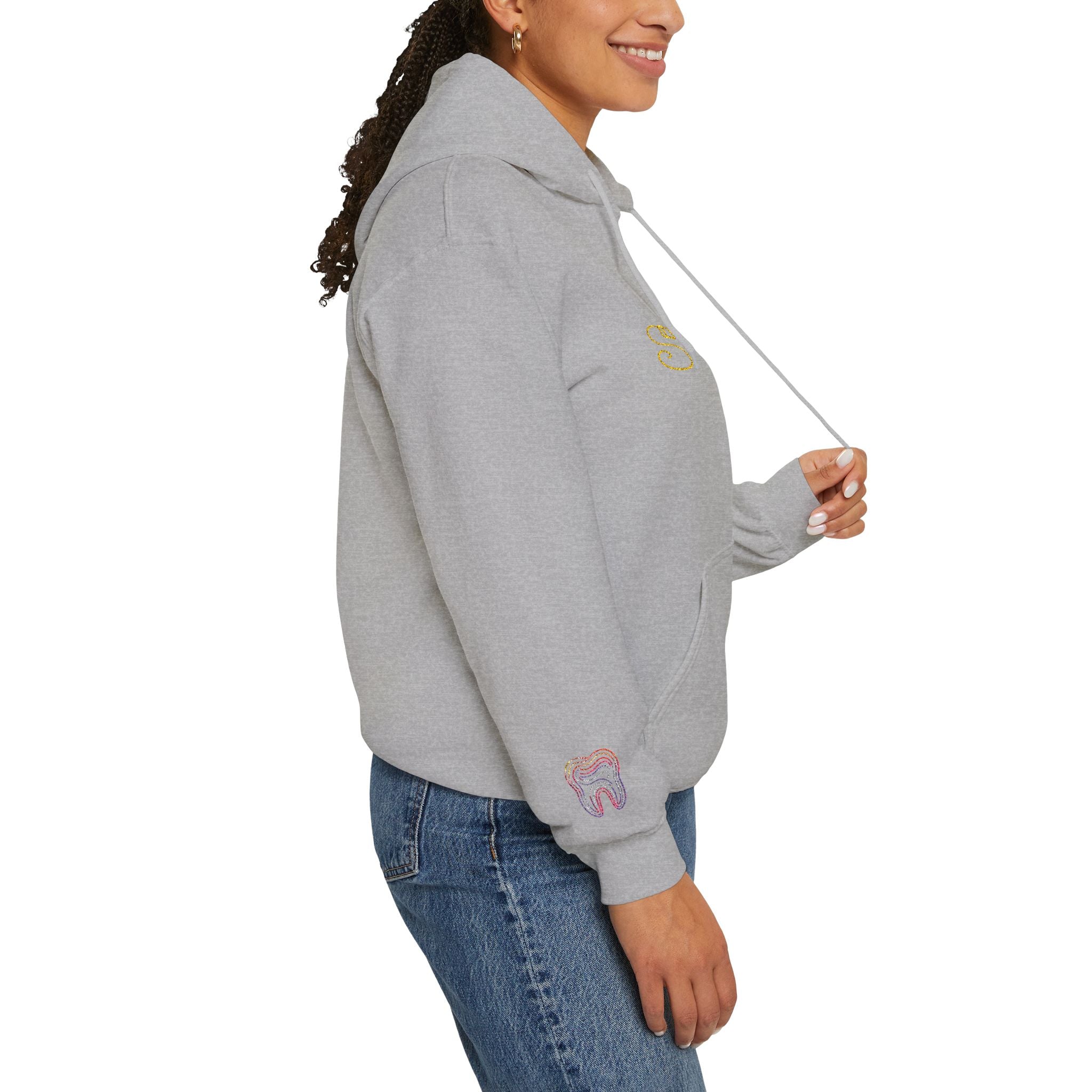 Dental Smile Icons Hoodie – Embroidered Dental Hoodie