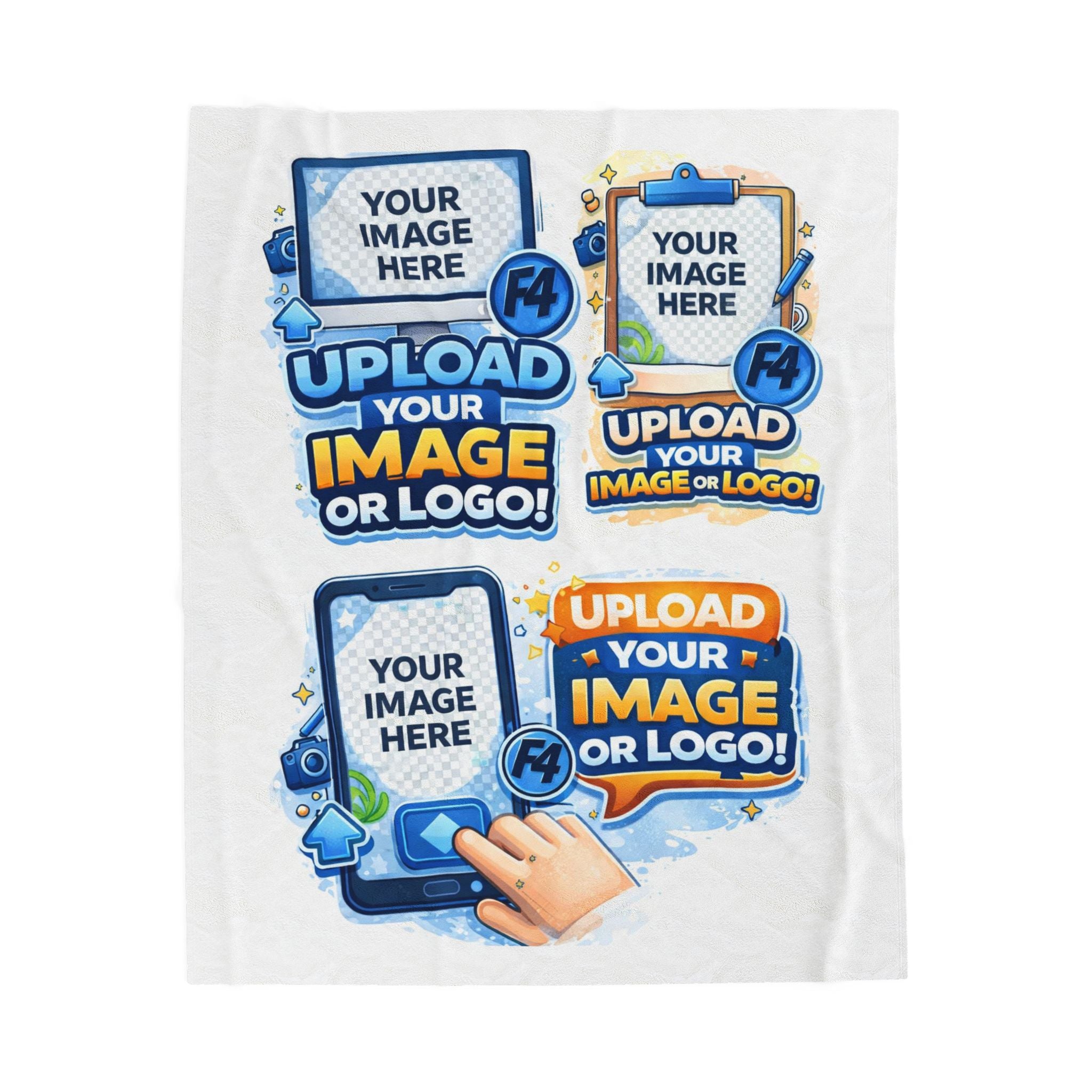 Custom Image Velveteen Plush Blanket