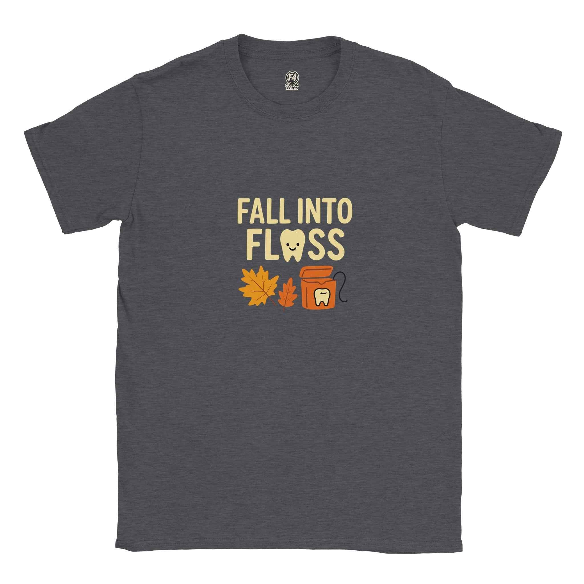 Fall Into Floss Dental Hygienist Shirt – Cute Autumn Tooth Humor Tee
