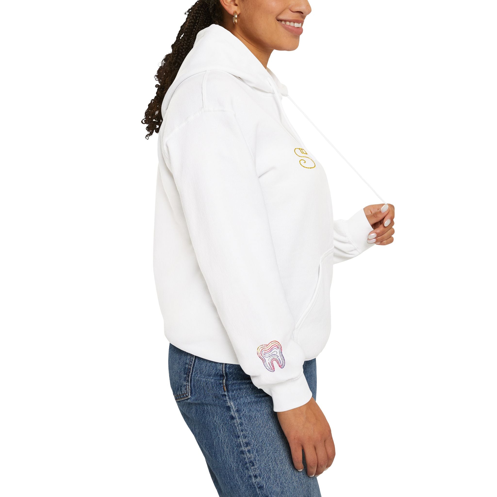 Dental Smile Icons Hoodie – Embroidered Dental Hoodie