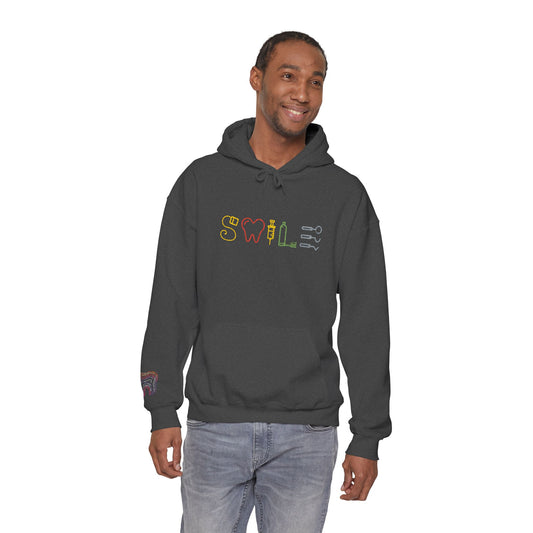 Dental Smile Icons Hoodie – Embroidered Dental Hoodie