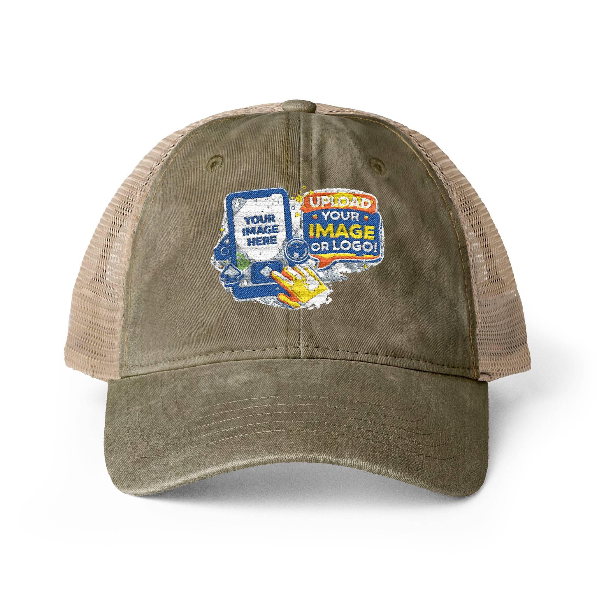 Custom Logo Embroidered Womens Mesh Hat | Ponytail Fit