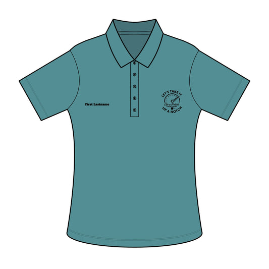 Embroidered 'Up a Notch Dentistry' Women's Polo — Personalized Name