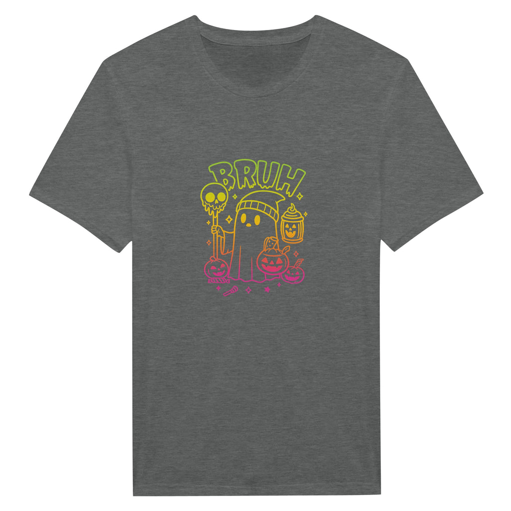 Bruh Halloween Ghost T-Shirt- Spooky Season Funny Meme Tee - F4 Custom Prints