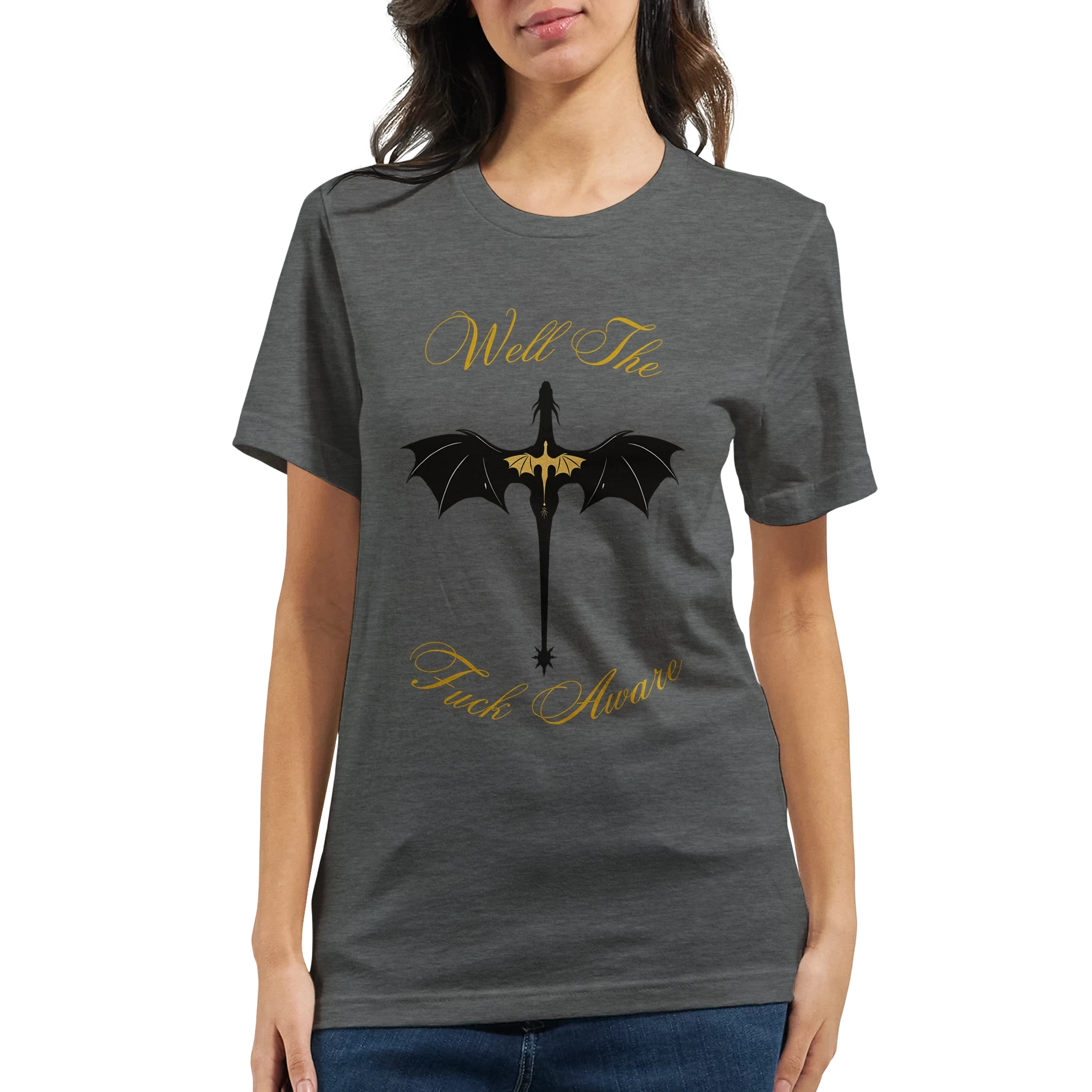 Fourth Wing Dragon “Well The Fuck Aware” T-Shirt