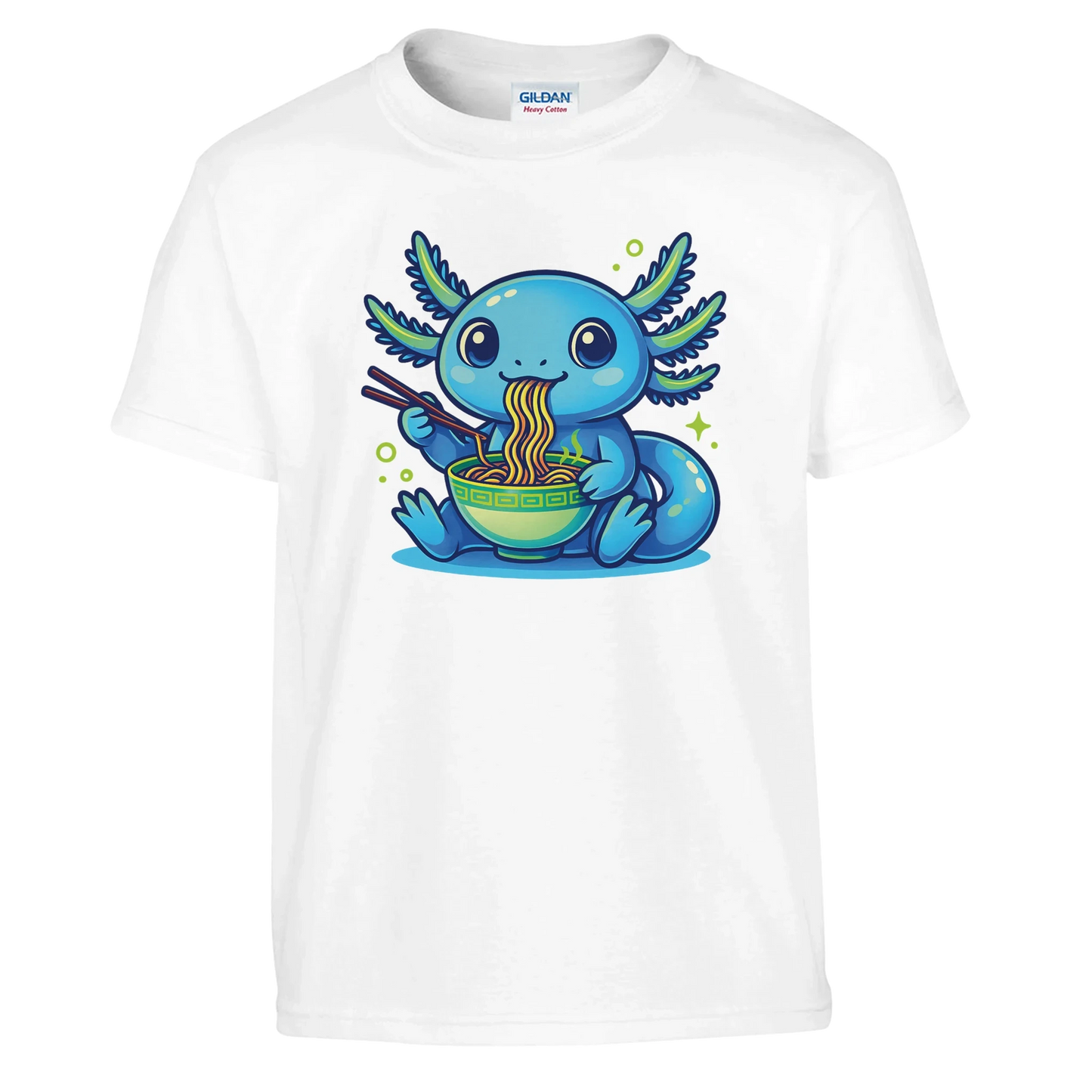 Kids Kawaii Axolotl Ramen T-Shirt
