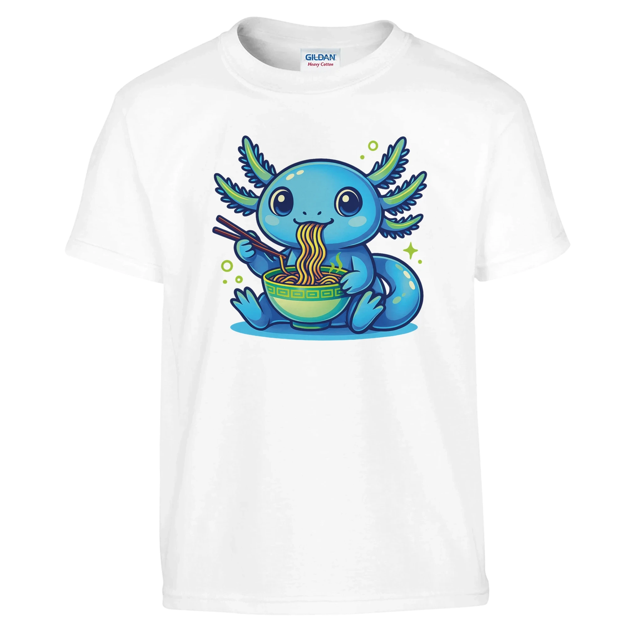 Kids Kawaii Axolotl Ramen T-Shirt