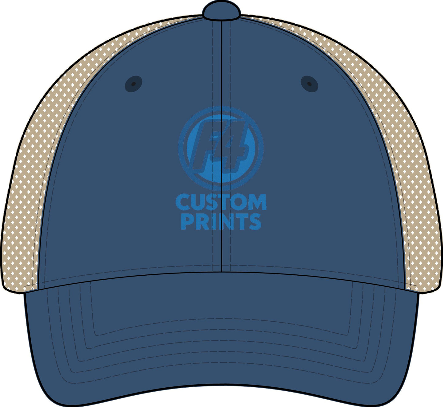 Custom Logo Womens Ponytail Mesh Hat | DTF Ponytail Snapback by F4