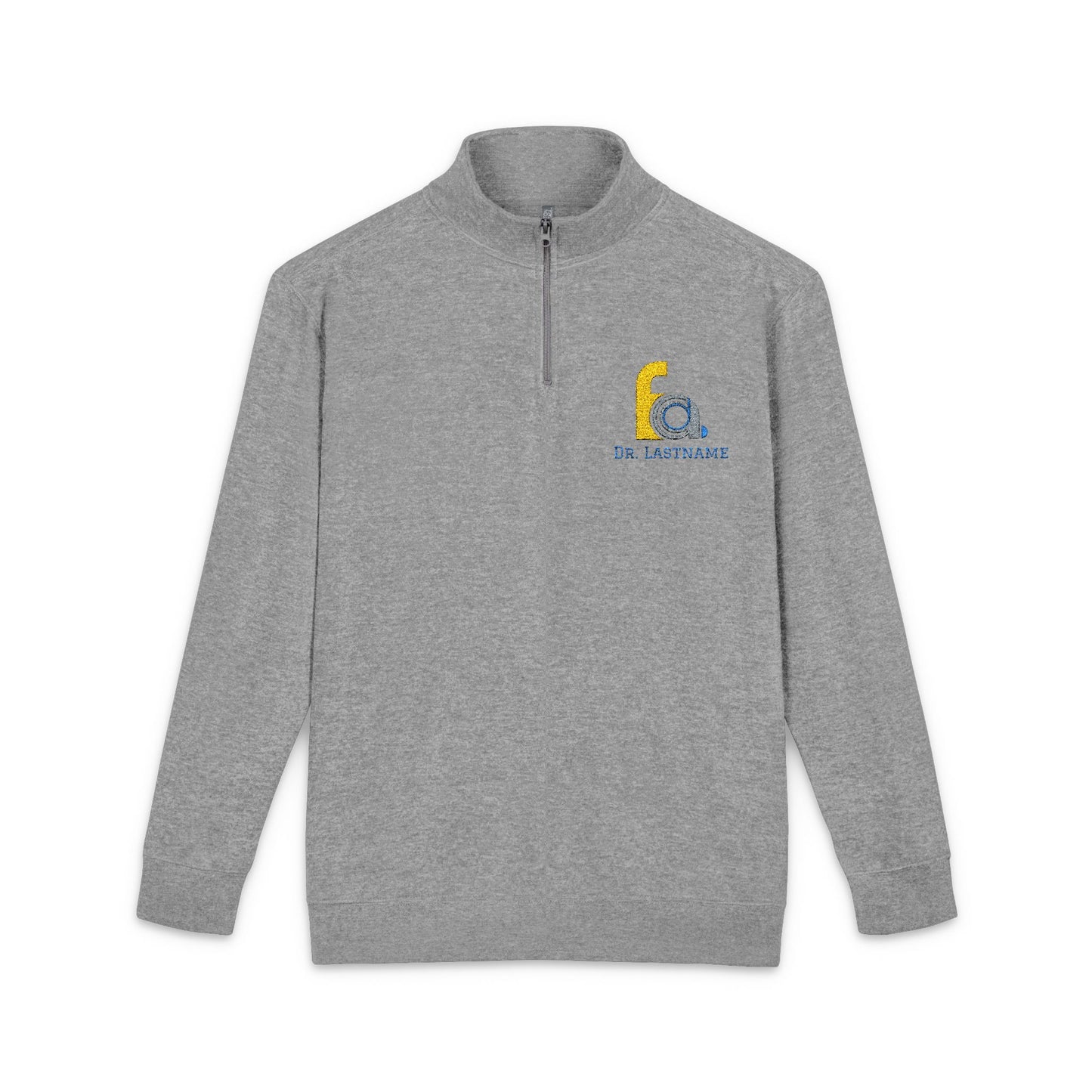 FACD Embroidered Logo Quarter Zip Fleece Pullover