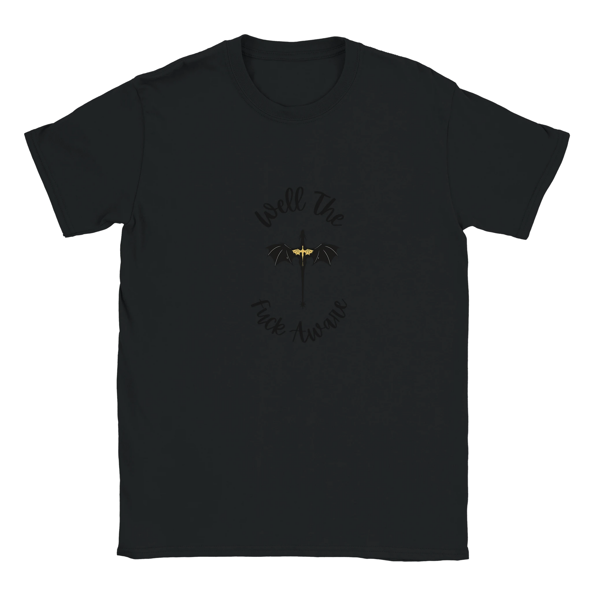 Forth Wing Dragon T-Shirt – “Well The Fuck Aware” Fantasy Tee - F4 Custom Prints