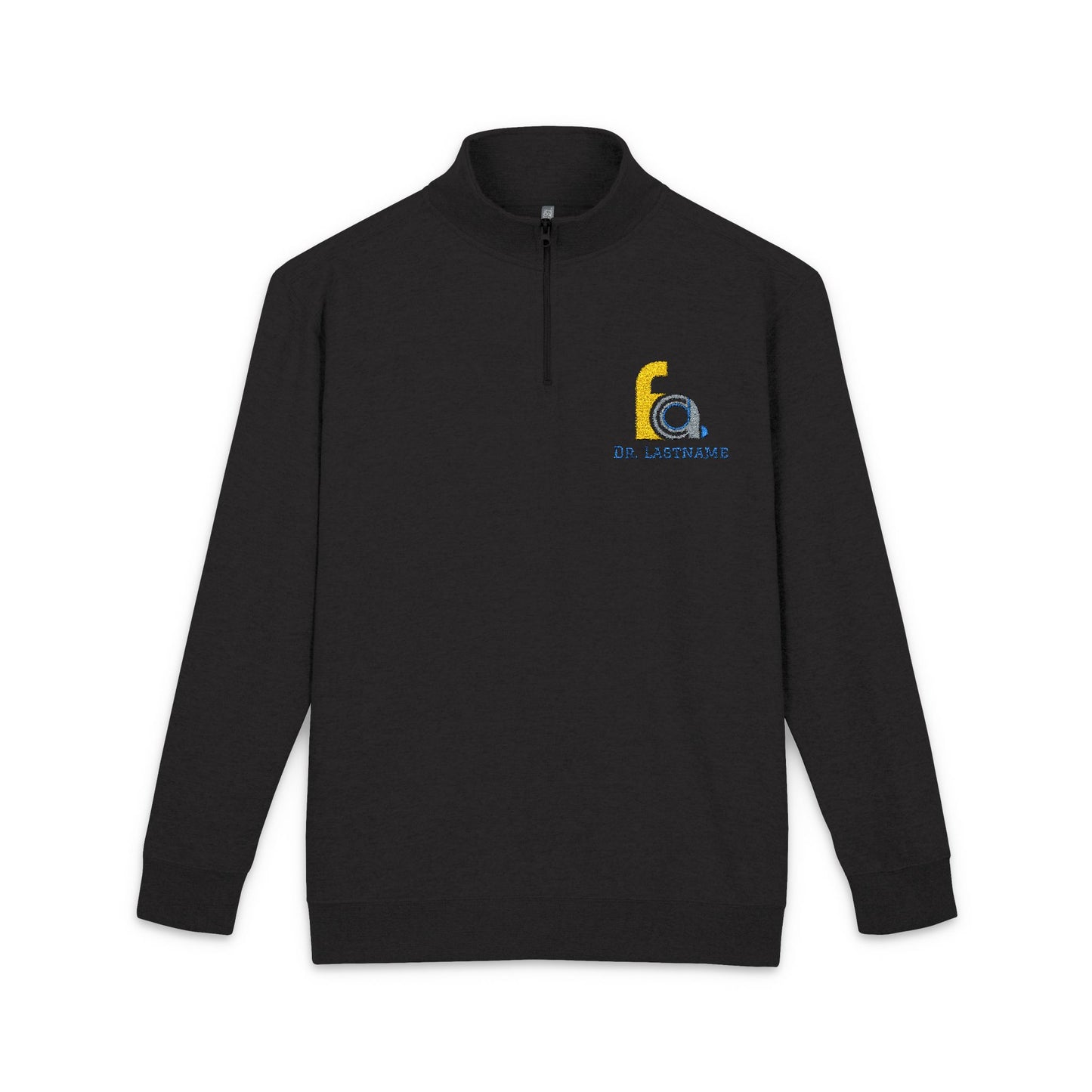 FACD Embroidered Logo Quarter Zip Fleece Pullover