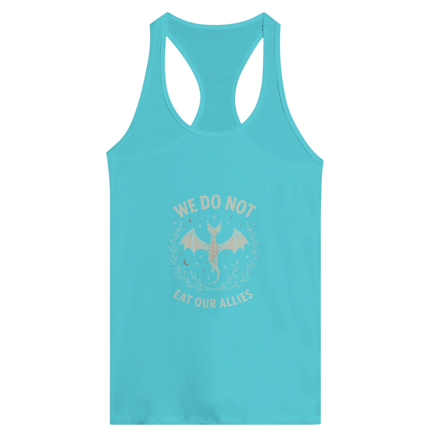 Forth Wing Quote Women’s Racerback Tank – Dragon Alliance Fantasy Top - F4 Custom Prints