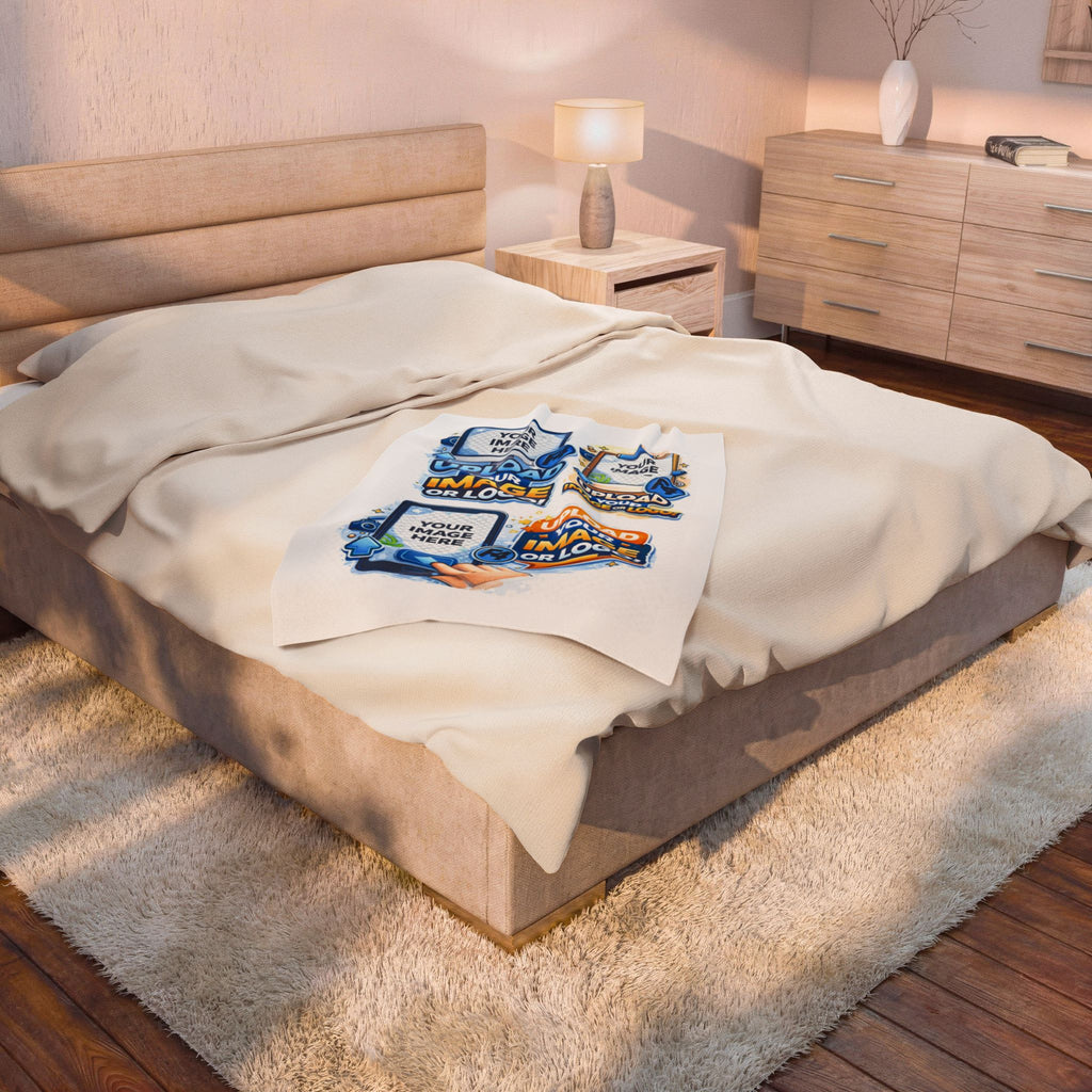 Custom Image Velveteen Plush Blanket