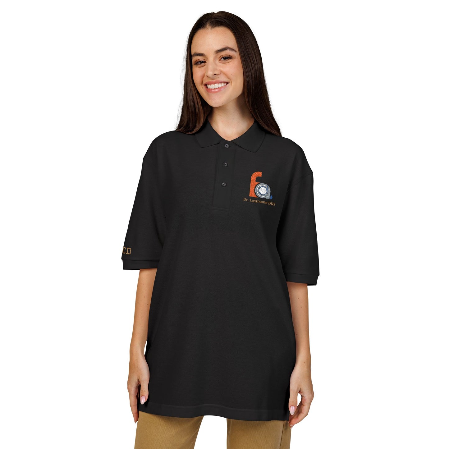 FACD Personalized Embroidered Polo | Custom Name Logo Shirt