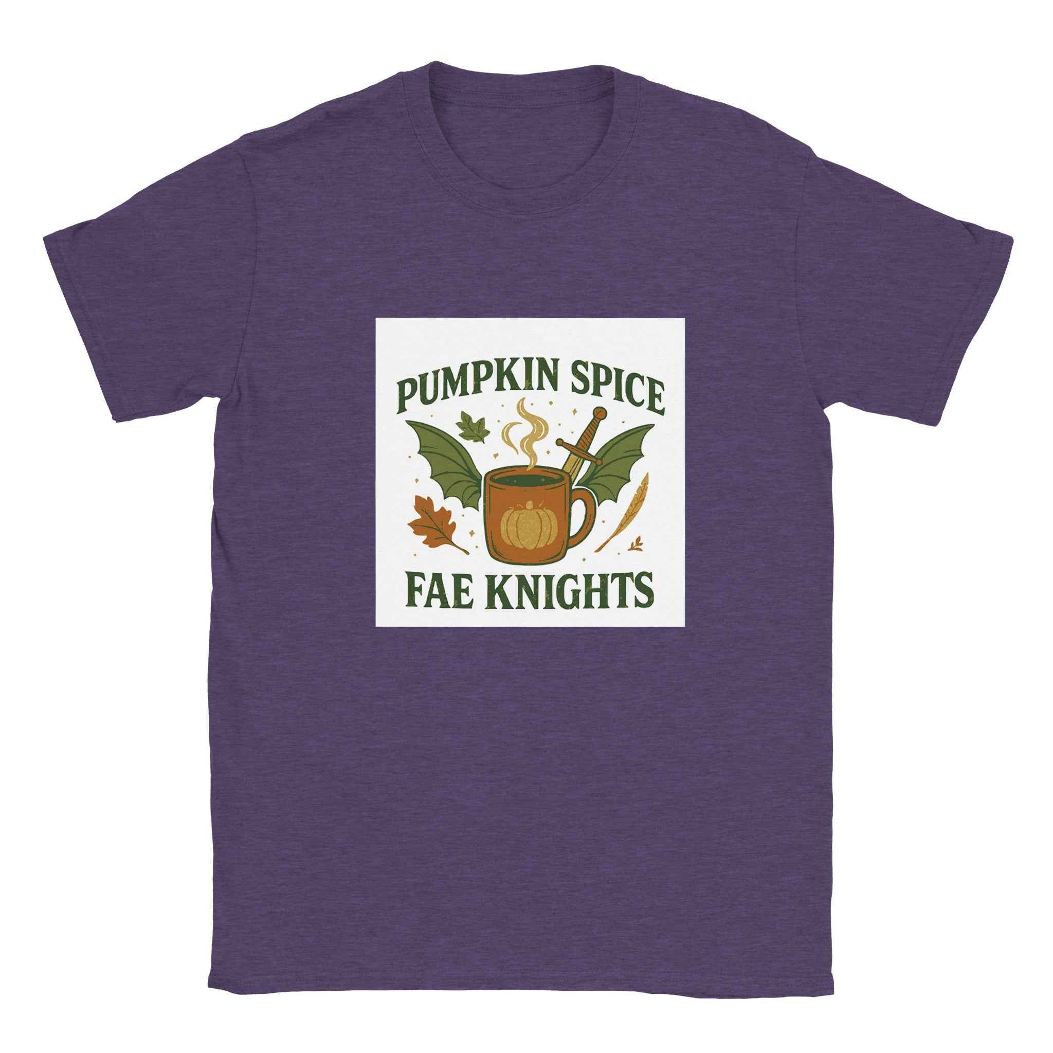 Pumpkin Spice Fae Knights T-Shirt – Fantasy Fall Bookish Tee