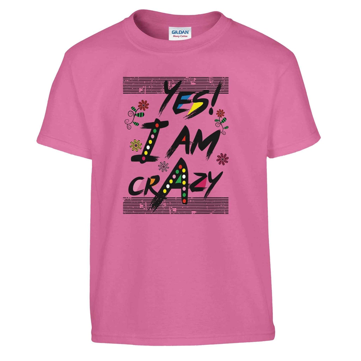 Abstract Kids T-Shirt – Dynamic Rainbow Shapes & Patterns in Your Choice of Bright Colors