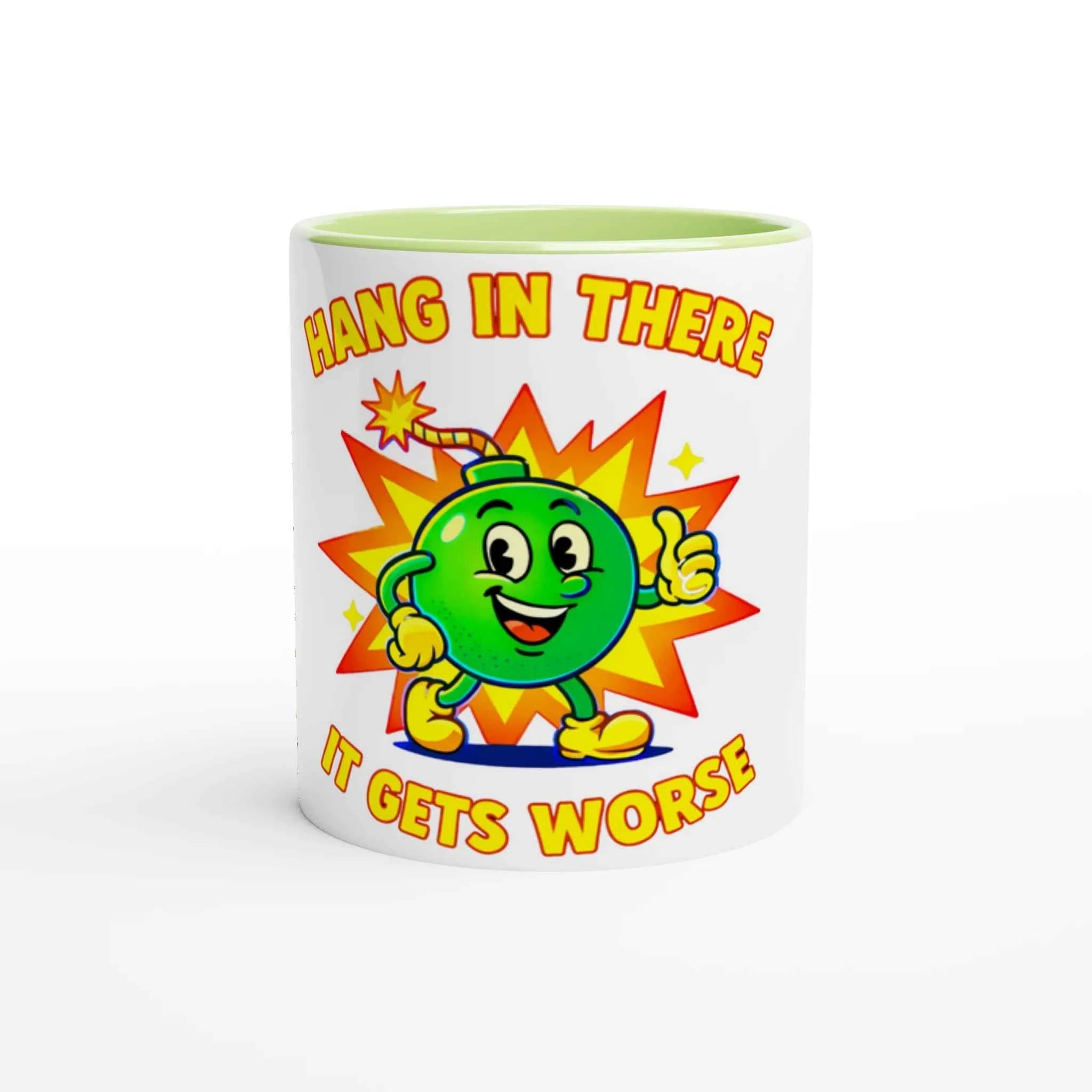 Retro Bomb 11oz Coffee Mug with Color Inside