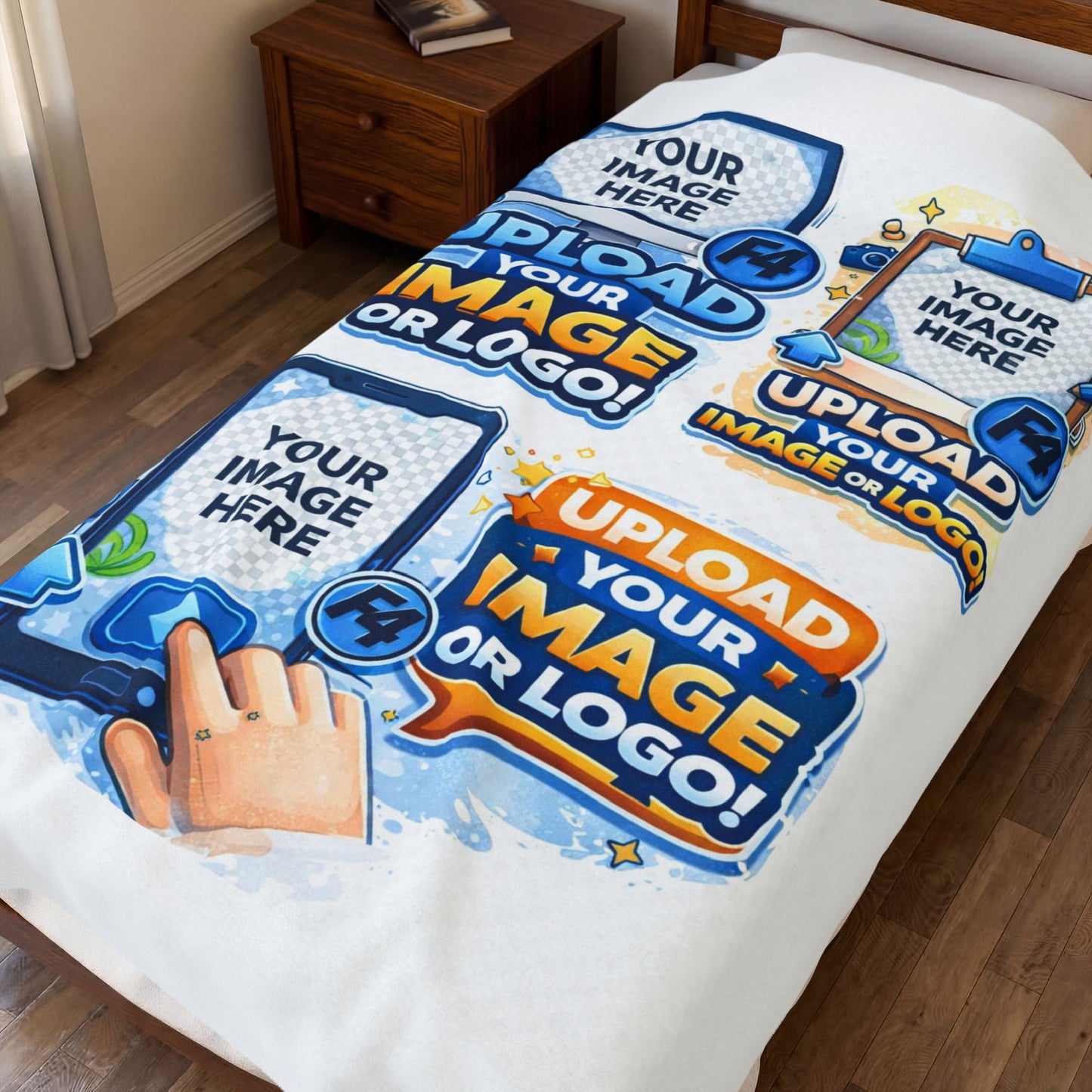 Custom Image Velveteen Plush Blanket