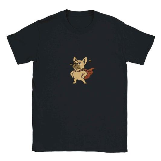 "Super Frenchie" Frenchie T-Shirt – Heroic French Bulldog Design for Pet Lovers