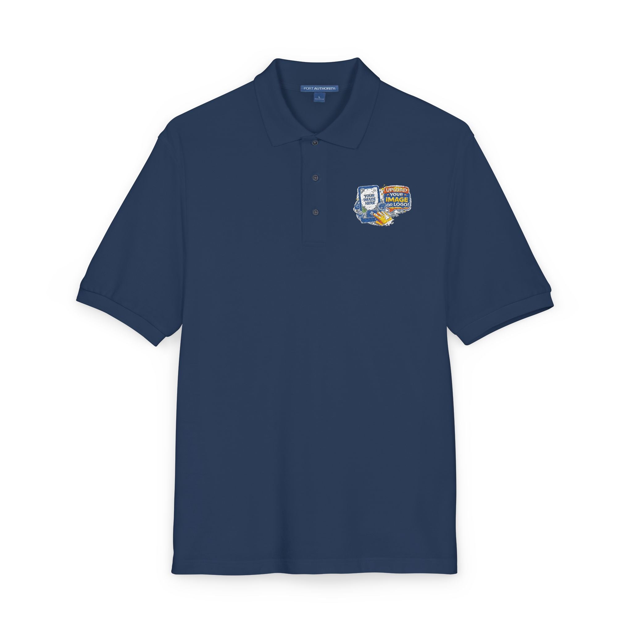Custom Embroidered Polo-Upload your own Logo/Image
