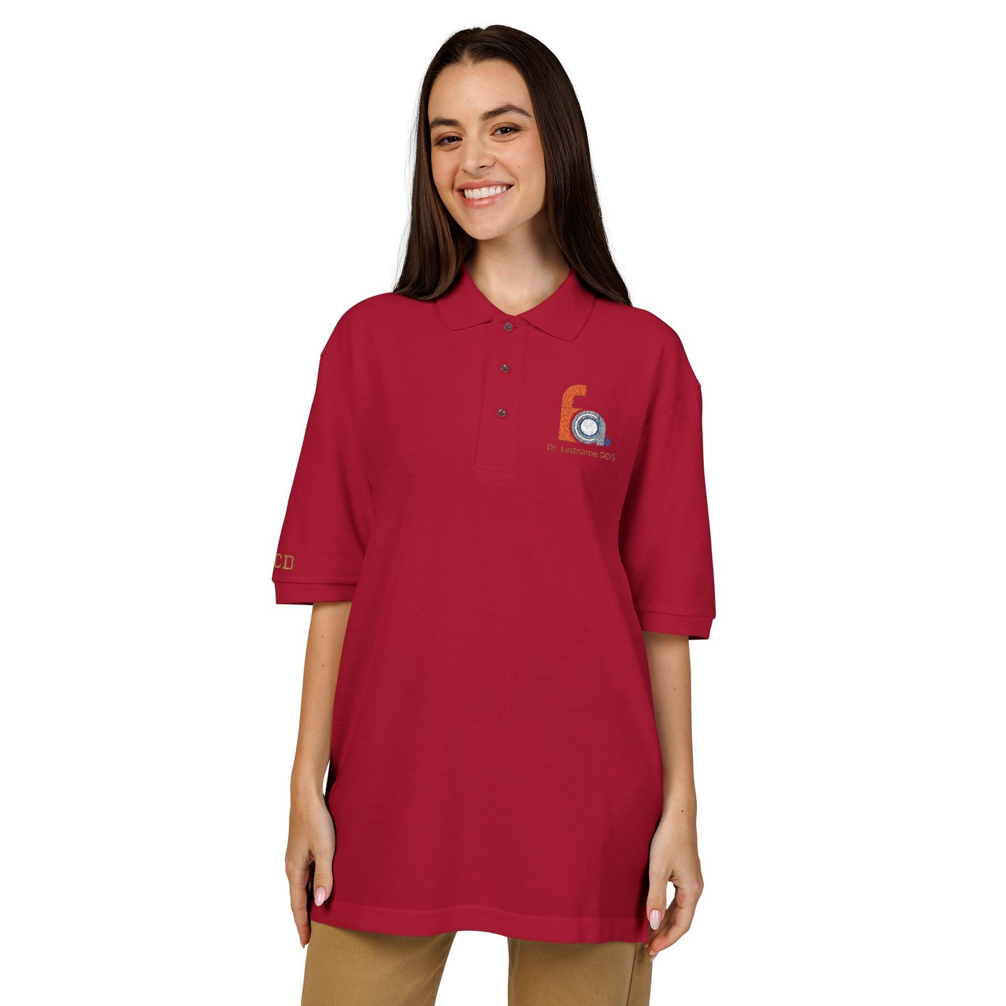 FACD Personalized Embroidered Polo | Custom Name Logo Shirt