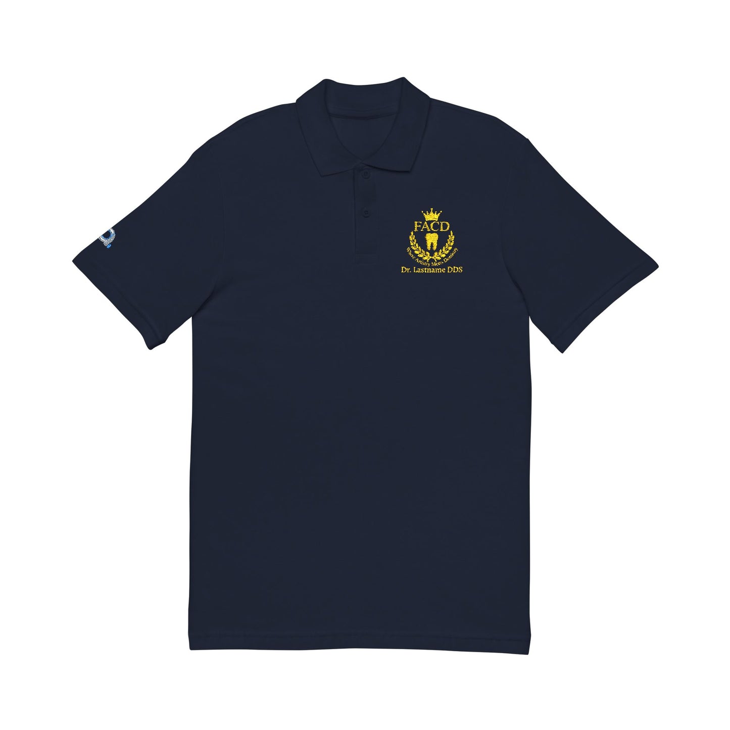 'Where Artistry Meets Dentistry' Embroidered Polo — Personalized Name
