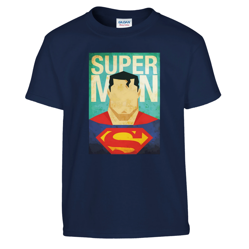 Kids Retro Superman Inspired T-Shirt