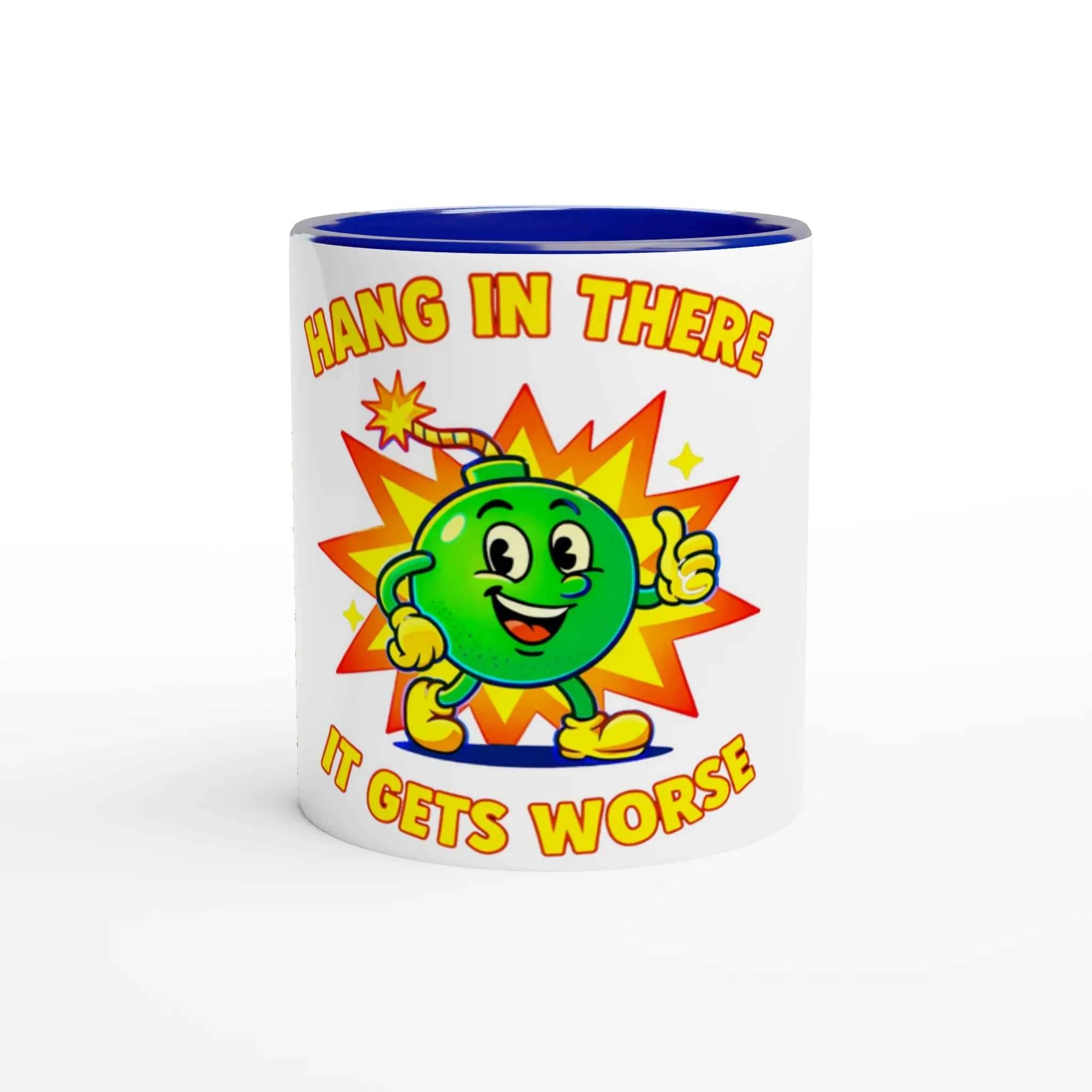 Retro Bomb 11oz Coffee Mug with Color Inside