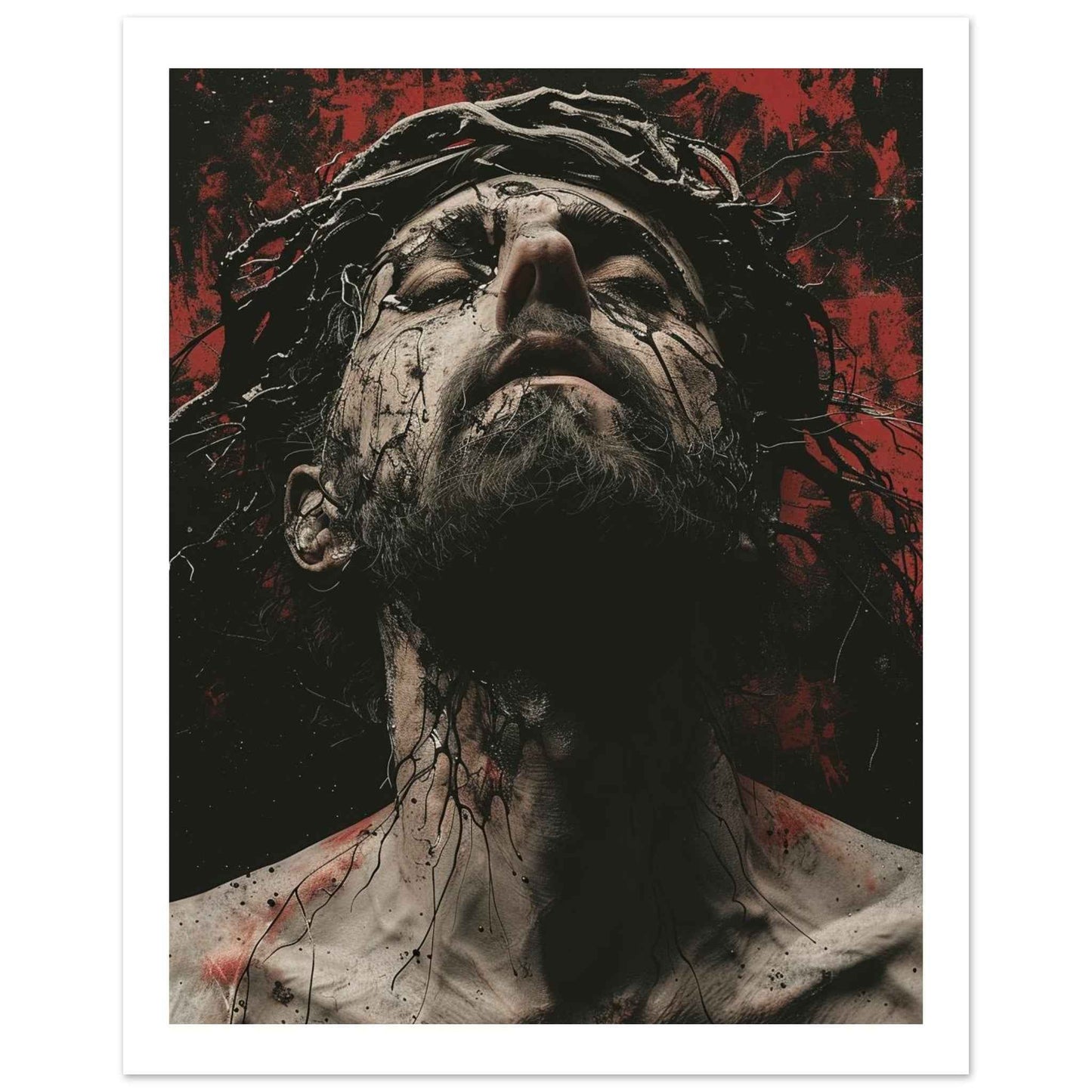 “The Passion” Poster – Dramatic & Intense Religious Wall Art (Multiple Sizes Available)