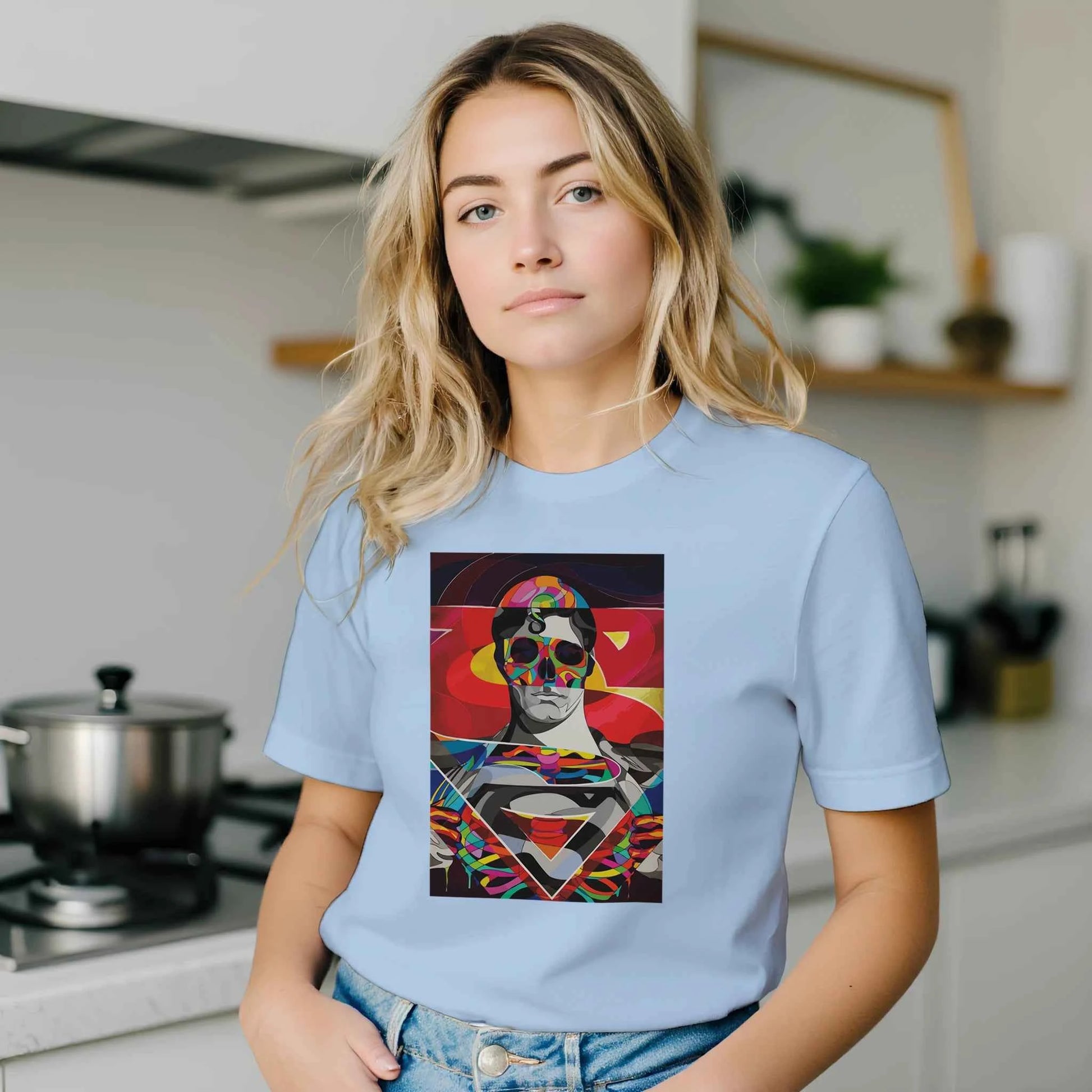 Abstract Superman Inspired T-Shirt