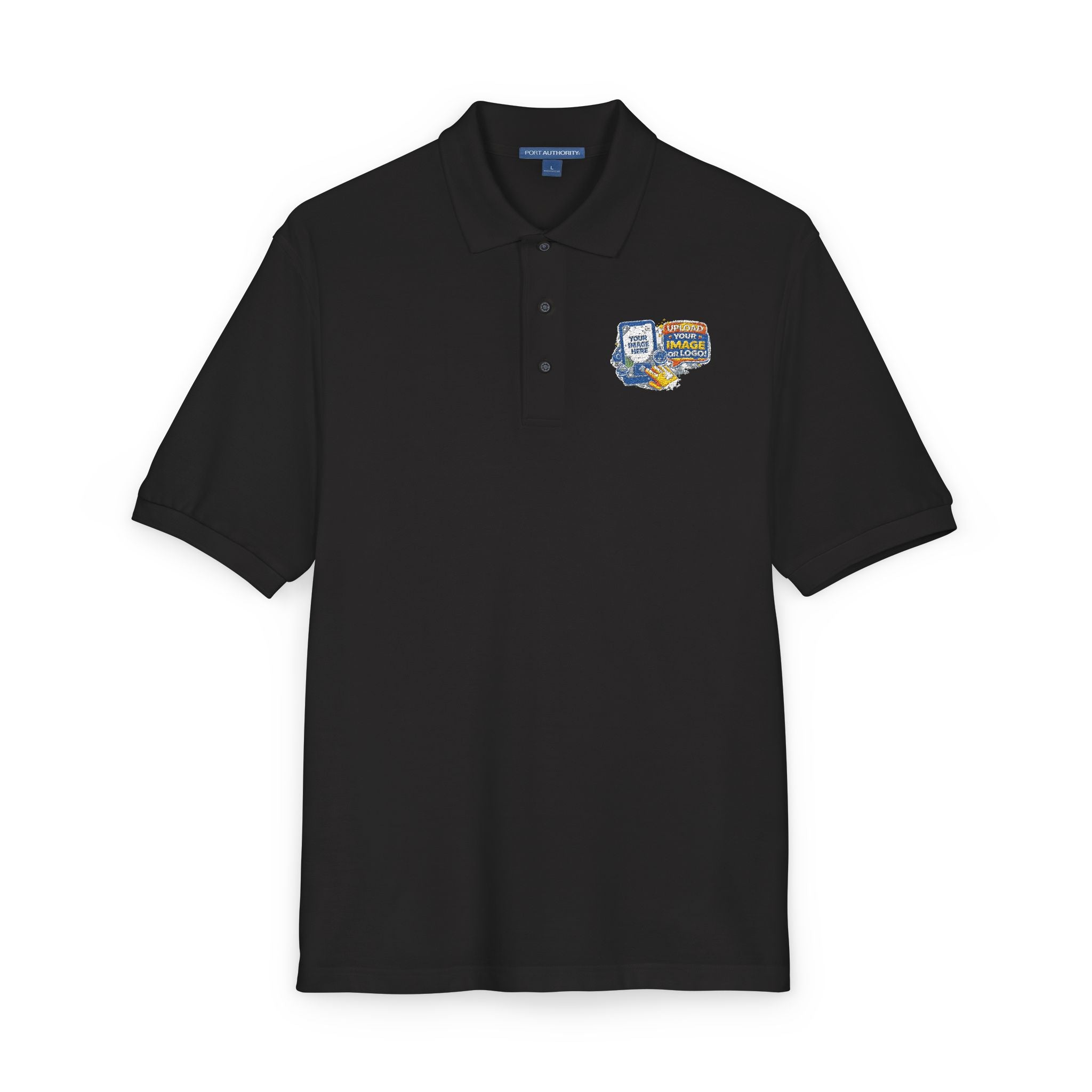 Custom Embroidered Polo-Upload your own Logo/Image
